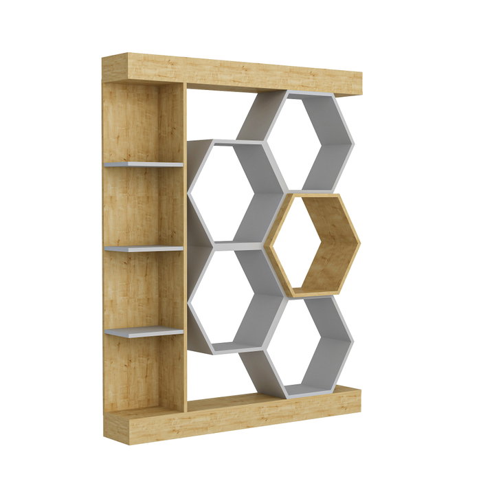 Hanah Home Estantería Sueno Blanco y Roble Hanah Home Estantería Sueno Blanco y Roble